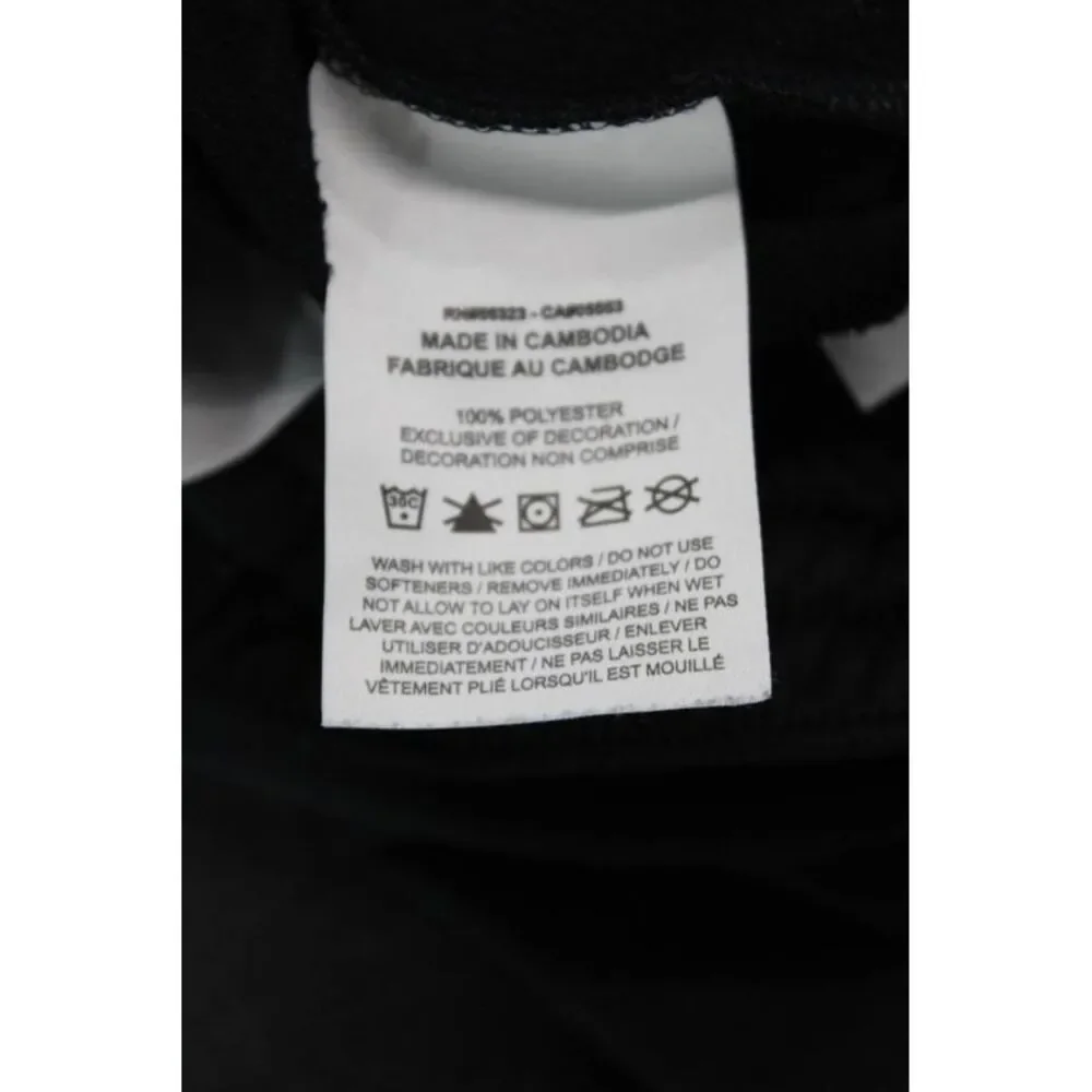 Nike Boys Solid Stretch Waist Tapered Sweatpants Black Size S